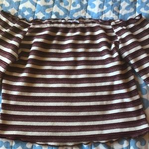 Fashion nova off the shoulder crop top